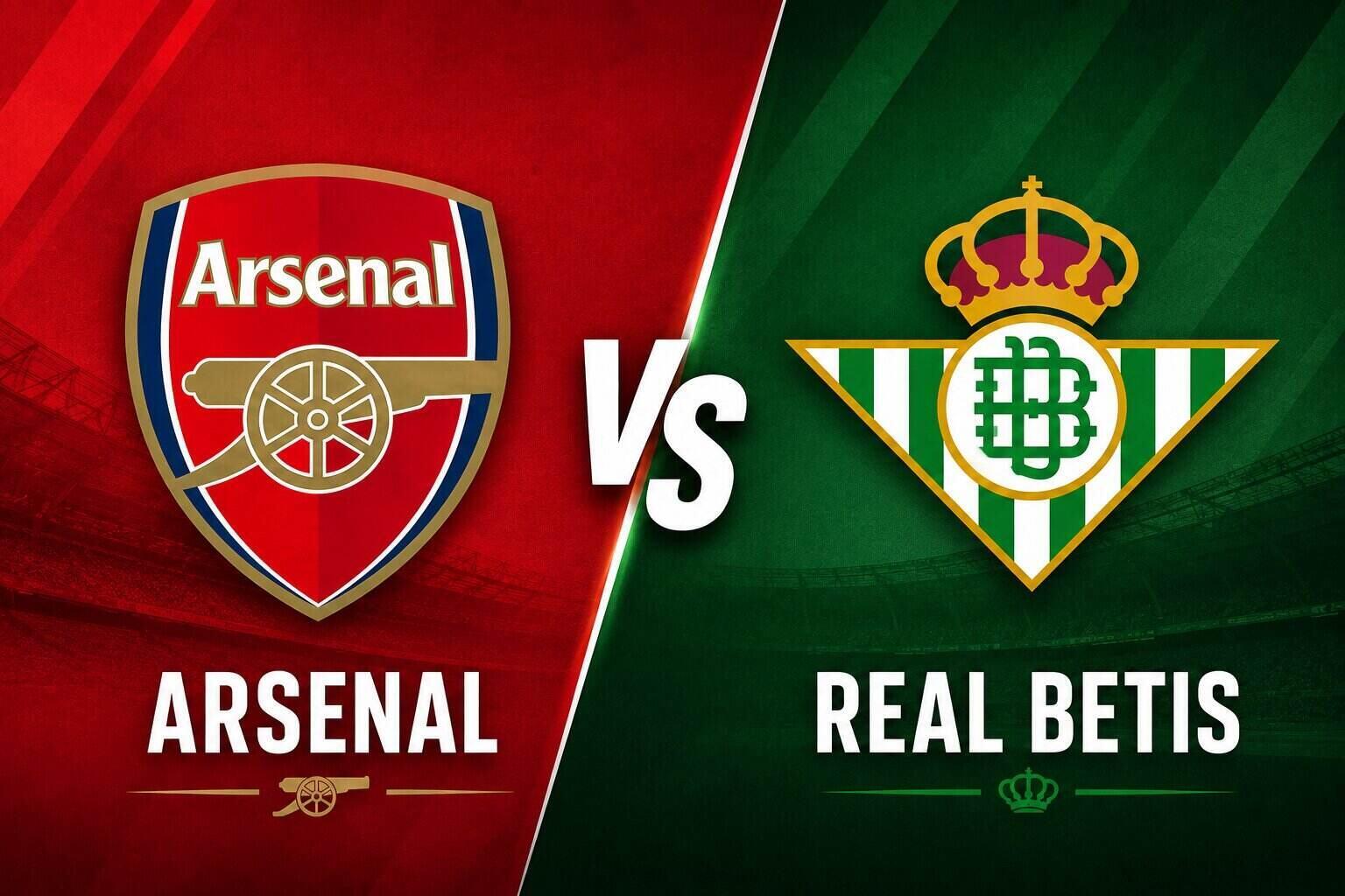 Predicción del partido de fútbol Arsenal vs Real Betis. Gráfico: Dieu Anh