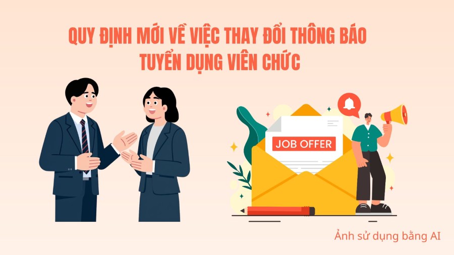 New regulations on changing civil servant recruitment notices