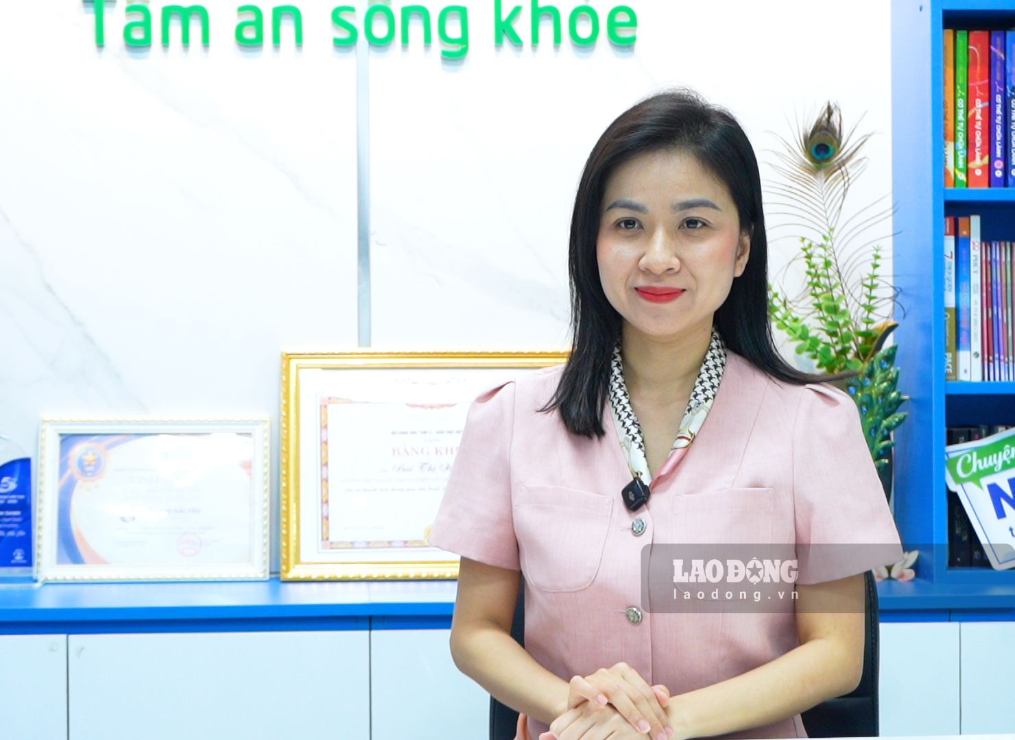 ThS Lê Phương - Giám đốc Trung tâm Tâm lý và Phát triển Con người NHC Việt Nam - Chi nhánh Quan Hoa. Ảnh: Hân Nghiên