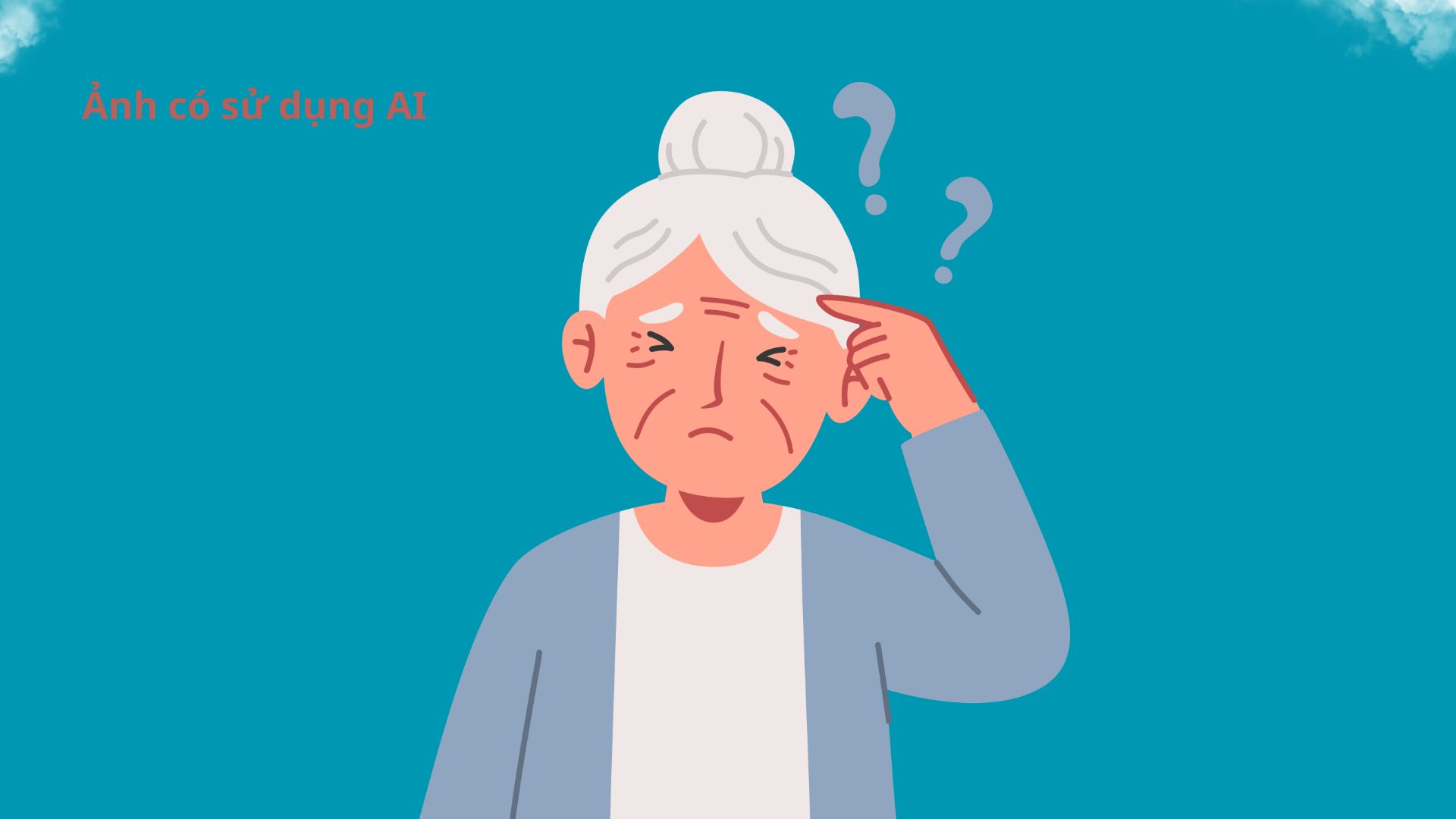 Frequently forgetting and repeating the same question for a short time is a warning sign that the elderly need to see a doctor early. Photos using AI: Huong Son