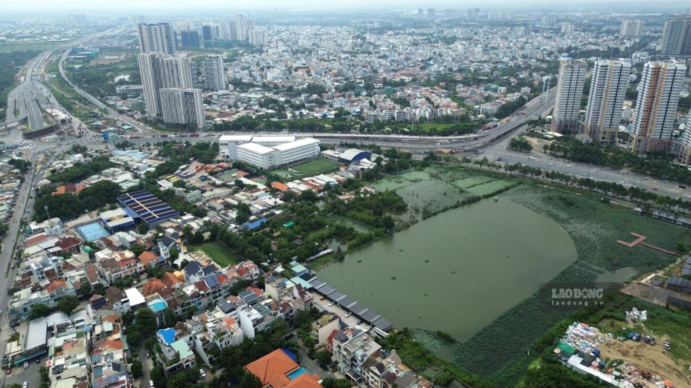 Toàn cảnh vị trí xây ga Thủ Thiêm. Ảnh: Anh Tú