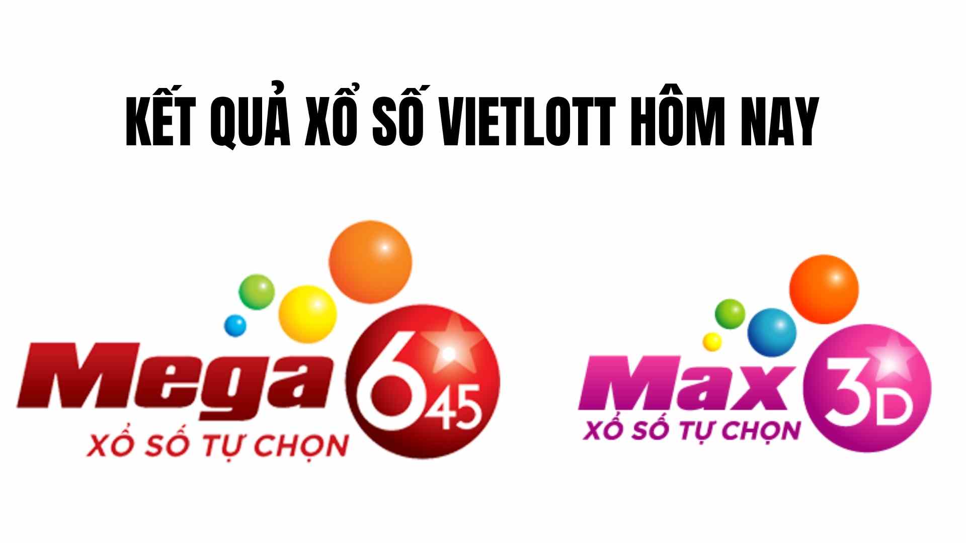 Vietlott lottery results on August 5th: Mega 6/45 and Max 3D. Image source: Vietlott