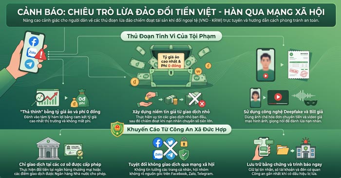 Khuyến cáo của cơ quan công an. Ảnh: Công an tỉnh Hưng Yên, có sử dụng AI
