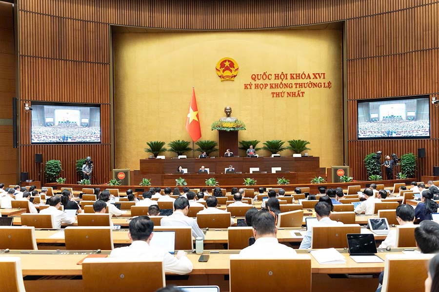The National Assembly will give opinions on the establishment of Quang Ninh and Bac Ninh cities. Photo: Media.quochoi.vn