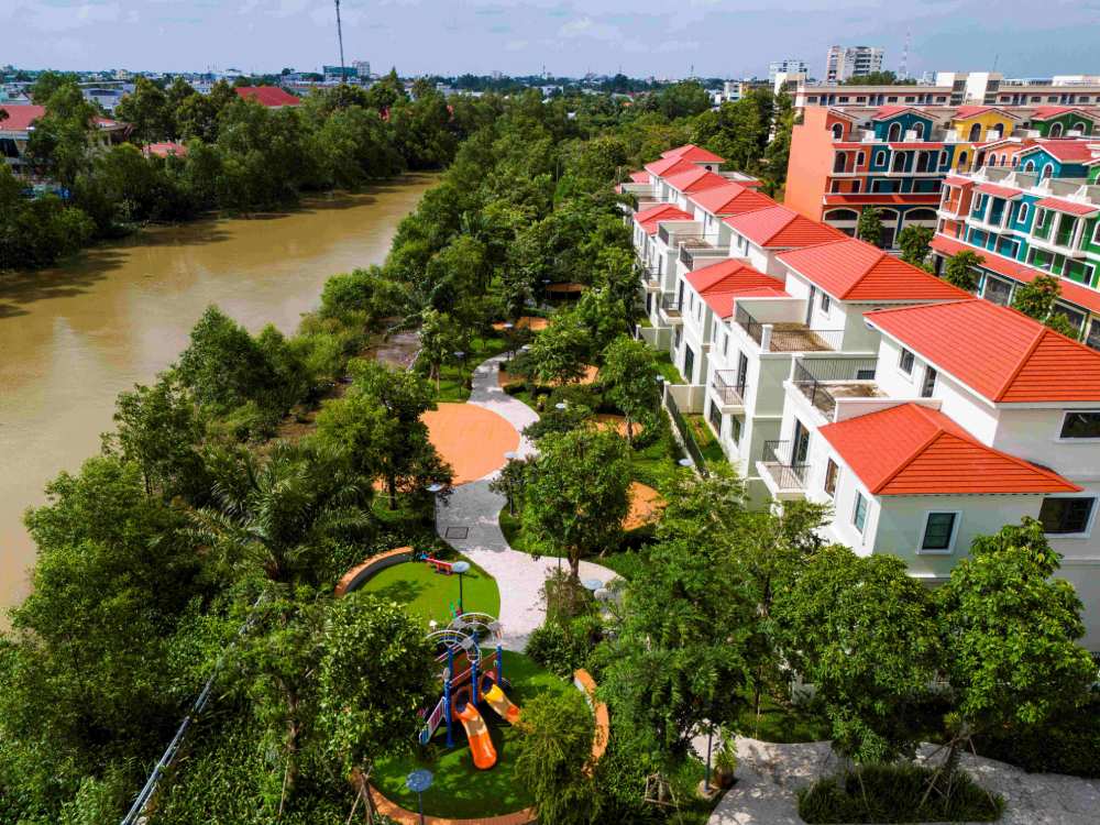 Khu dân cư Phước Thọ phát triển dựa trên nguyên tắc thuận thiên, khai thác tối đa lợi thế về cảnh quan sông nước. Ảnh: T&T Group 
