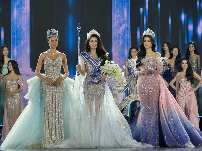 Fotos en el concurso final de Miss Mundo Vietnam 2025. Foto de : Di Py