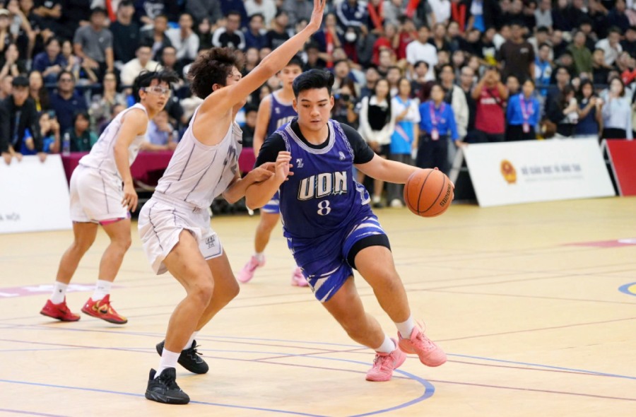 NUC basketball was chosen as the basketball event of the 6th National Student Games in 2026. Photo: NUC