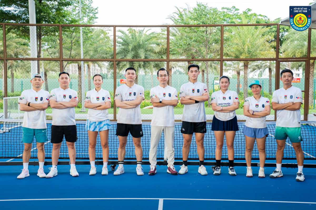 The People's Police Pickleball Club squad gathers many excellent players. Photo: People's Police Sports Association