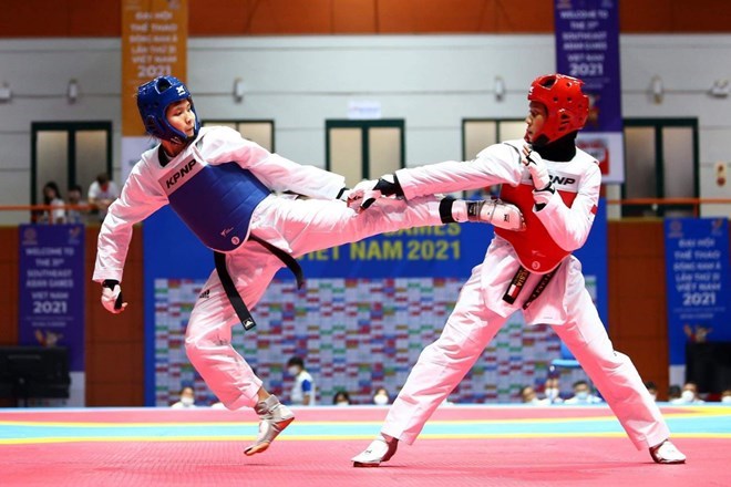 Taekwondo martial artist Bac Thi Khiem is always a high-level face of Vietnamese Sports. Photo: Hoang Tung