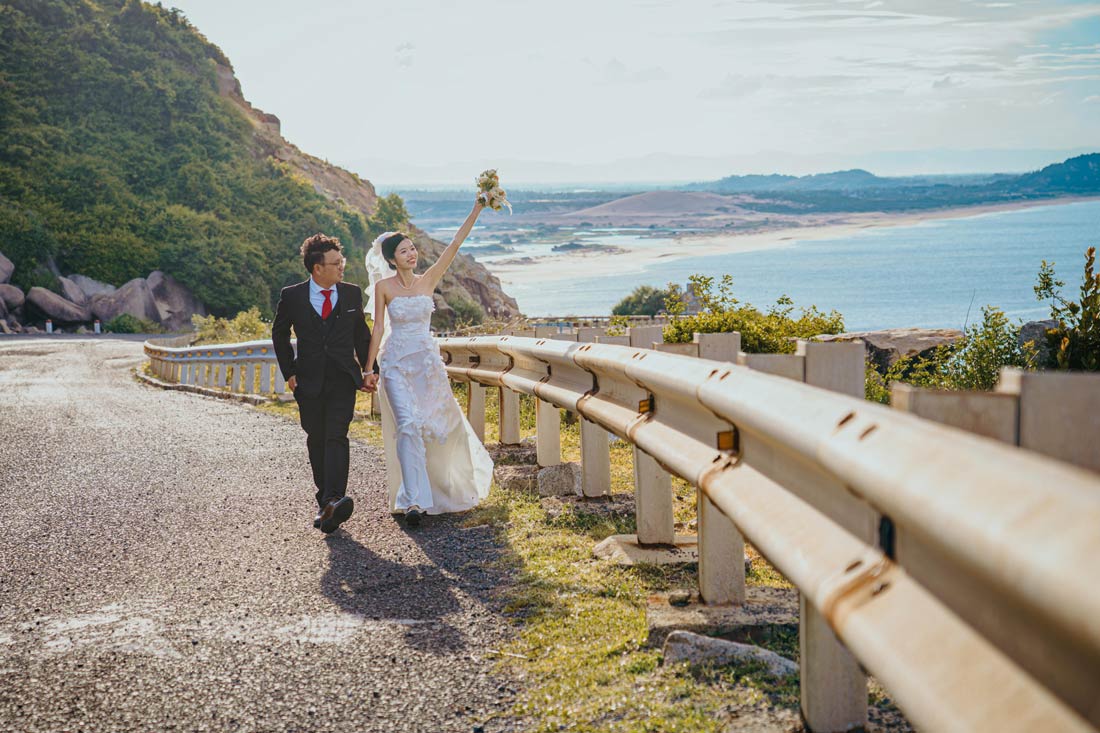 Wedding photography tourism is favored by many young people. Photo: Character provided