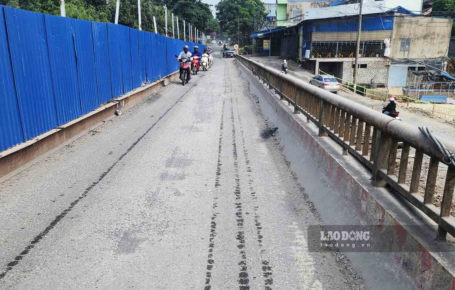 Cầu Trà, cầu Điệp đã xuống cấp sau hàng chục năm khai thác. Ảnh: Nguyễn Tùng.