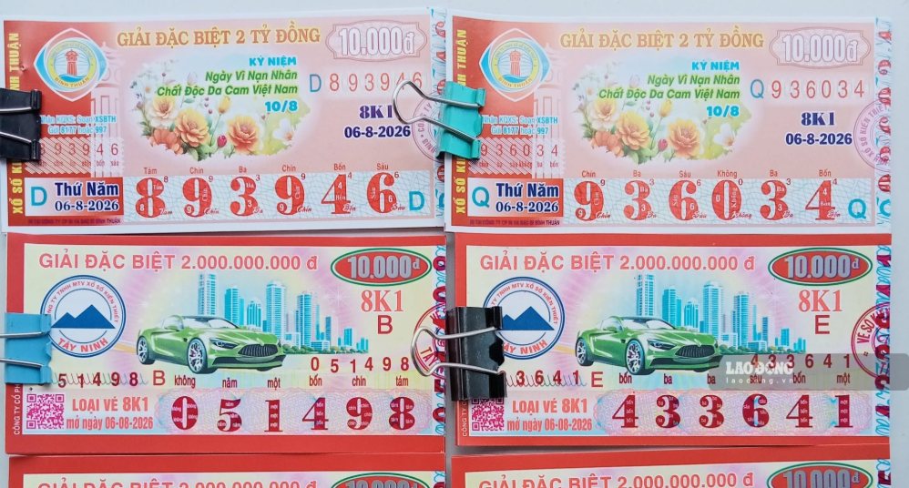 Xổ số miền Nam. Ảnh: Huyền Trân