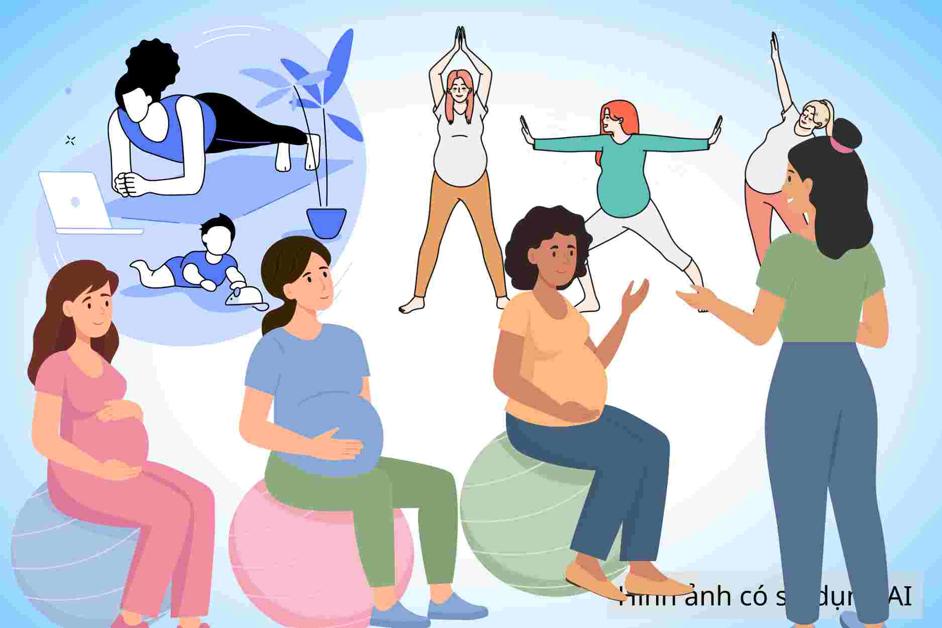 How should pregnant and postpartum women exercise to be good for both mother and baby.