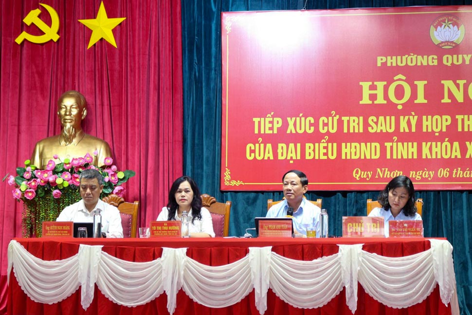 Tổ đại biểu số 1 HĐND tỉnh tiếp xúc cử tri. Ảnh: Cổng thông tin Gia Lai