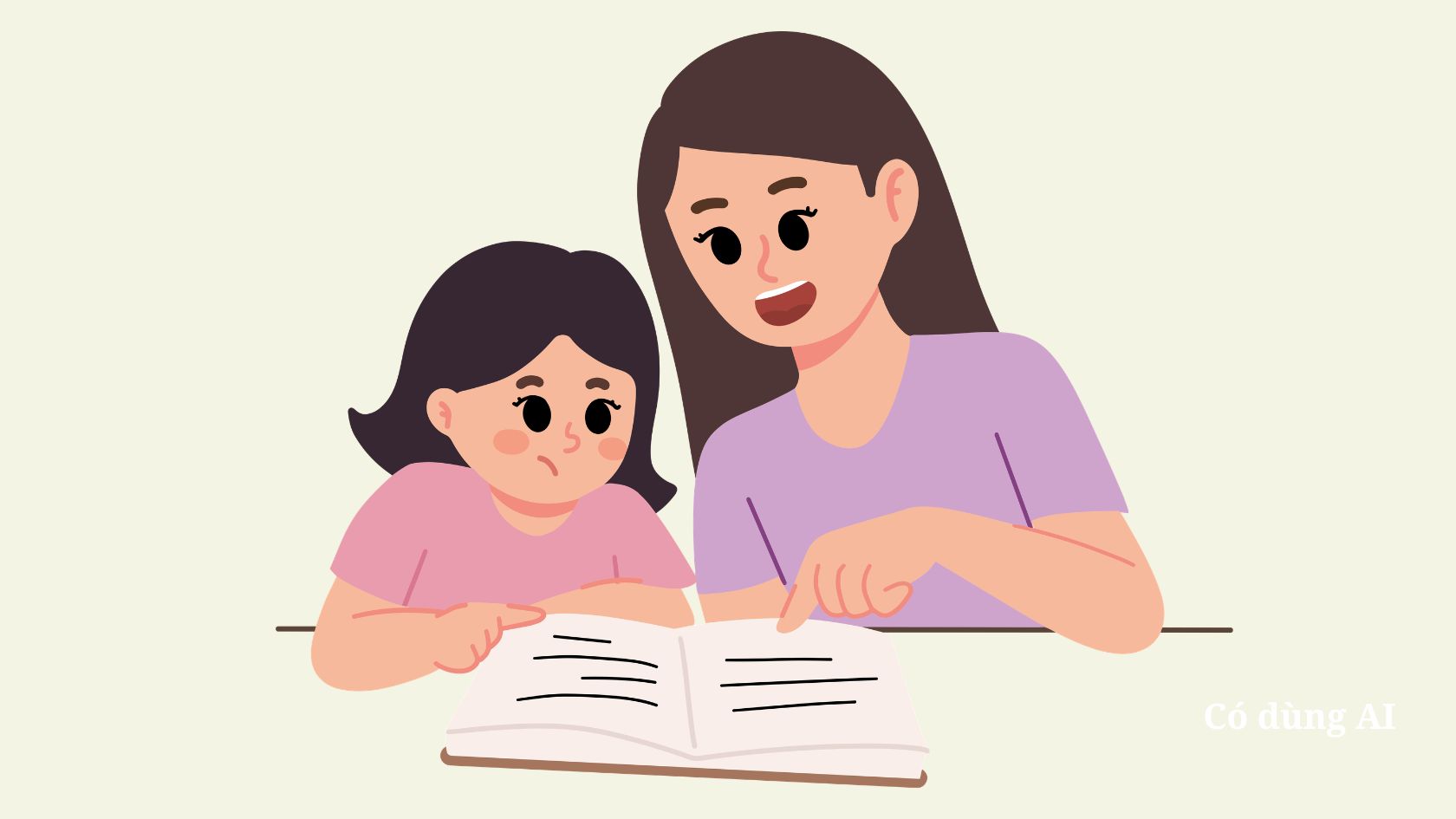 How to guide children to study gently without arguing. Photo: AI