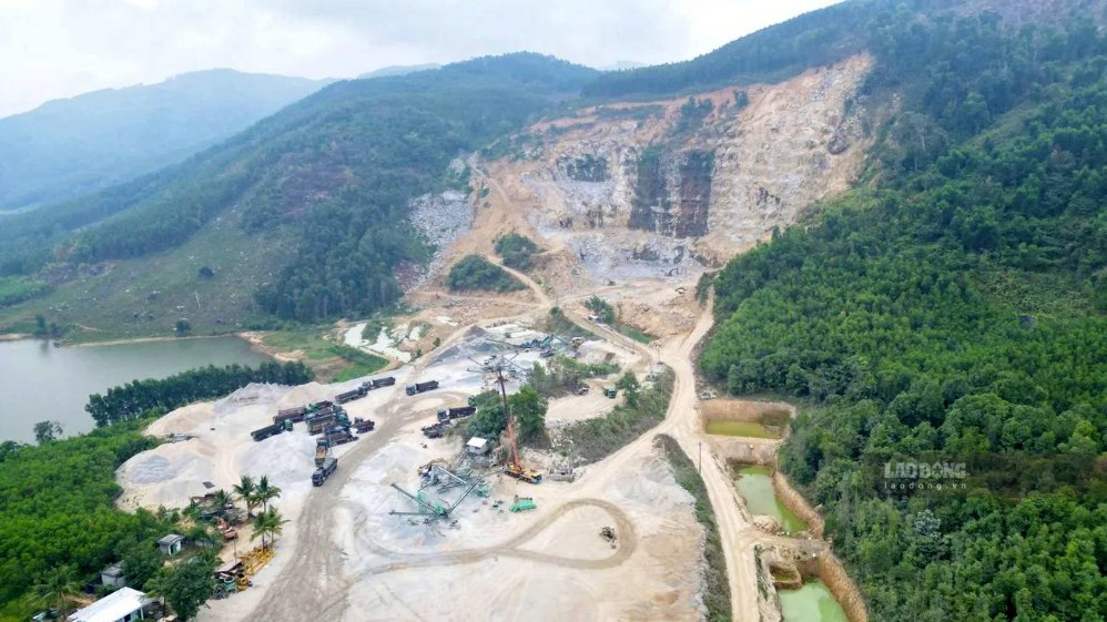 A quarry in Quang Ngai. Photo: Dong Giang
