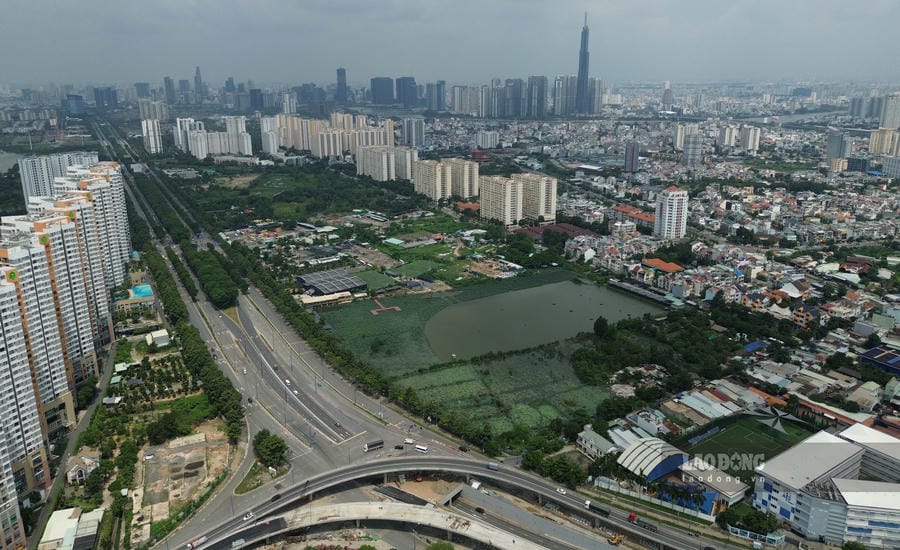 Location of Thu Thiem station construction. Photo: Anh Tu