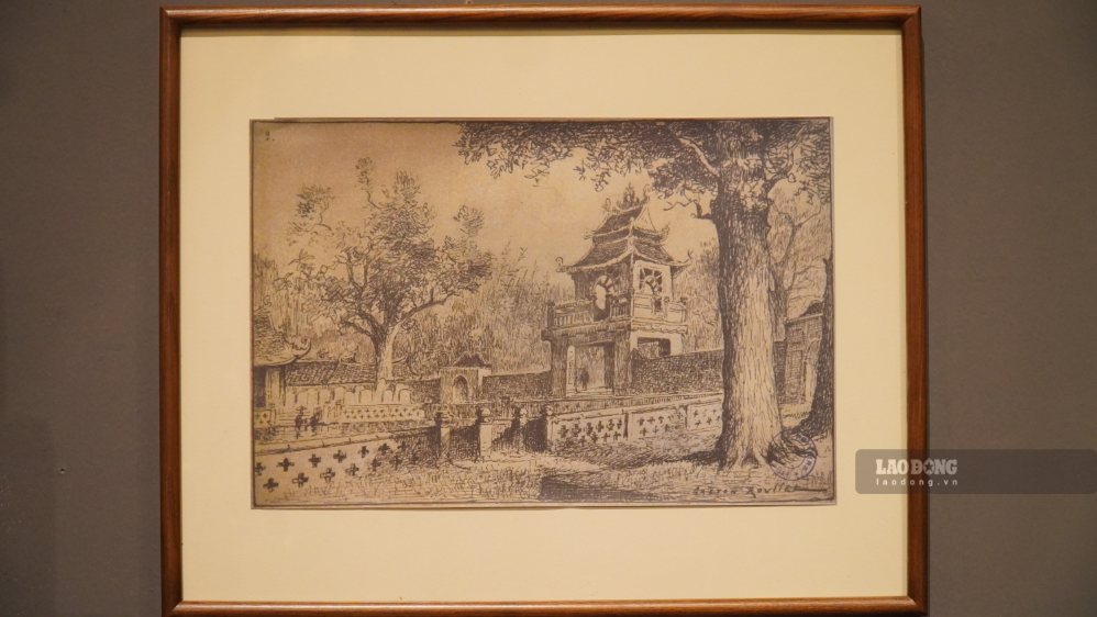 Tác phẩm “Miếu Khổng Tử” (1885) của Gaston Roullet không chỉ ghi chép kiến trúc mà còn phản ánh cách người phương Tây tiếp cận một biểu tượng văn hóa Việt Nam.