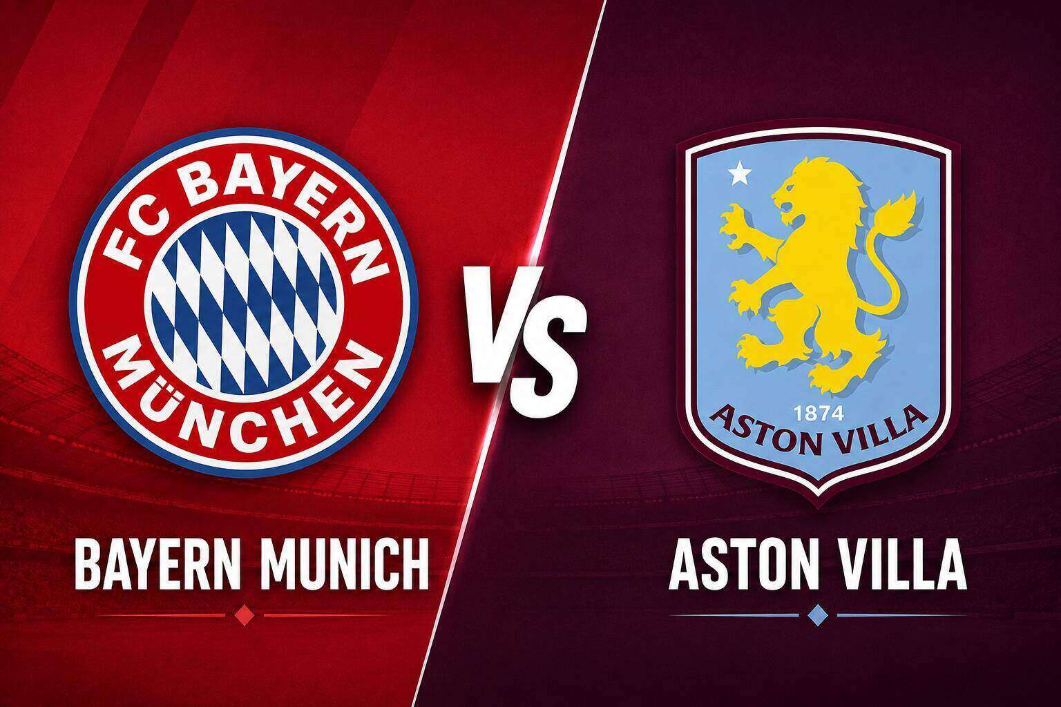 Football prediction Bayern Munich vs Aston Villa. Graphics: Dieu Anh