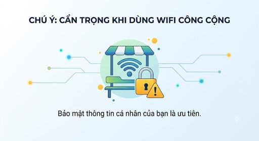 Always be vigilant when connecting to public WiFi. Photo with AI support