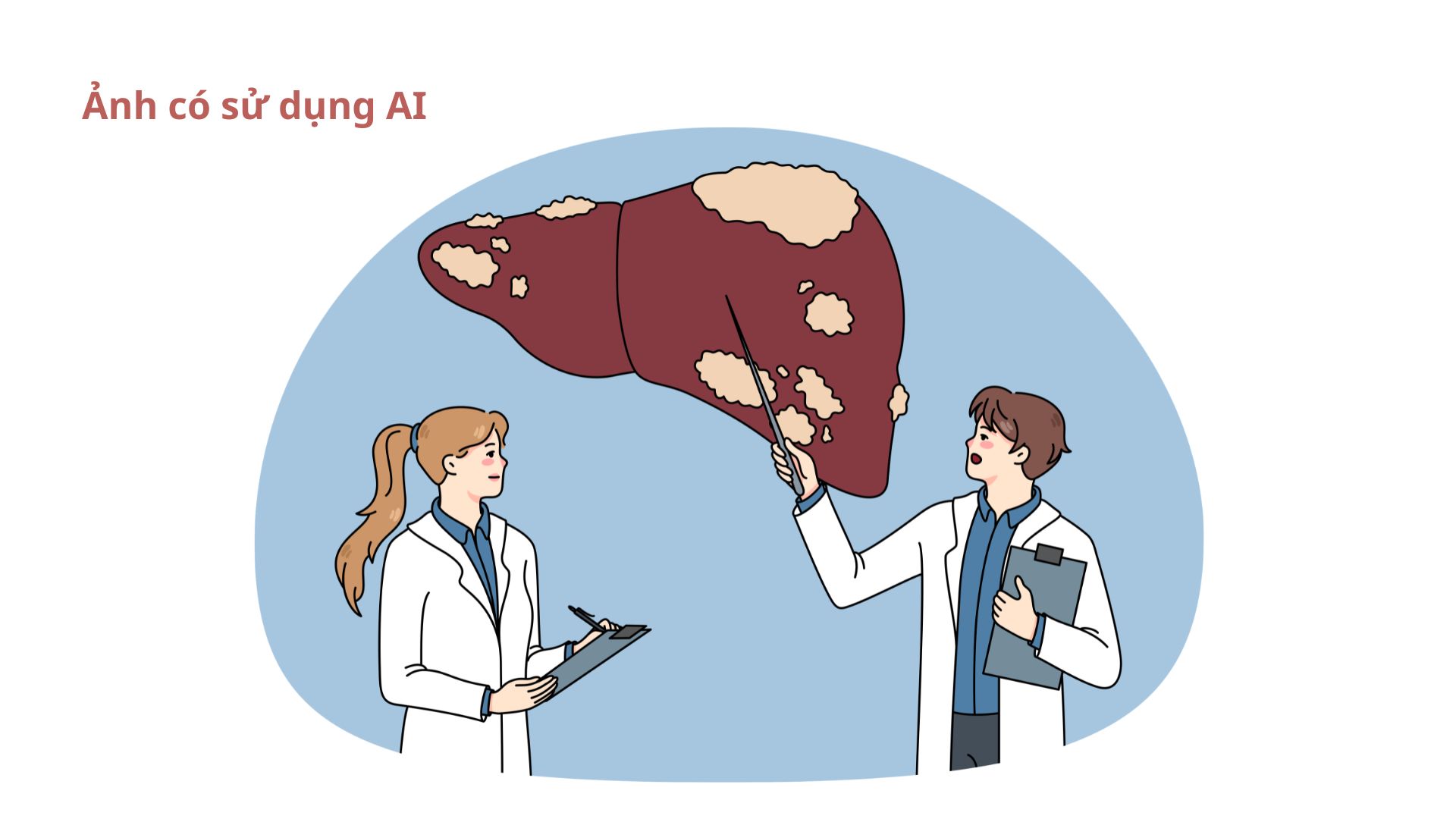 Proactive screening and periodic health check-ups help reduce the risk of hepatitis transmission to relatives. Photos using AI: Huong Son