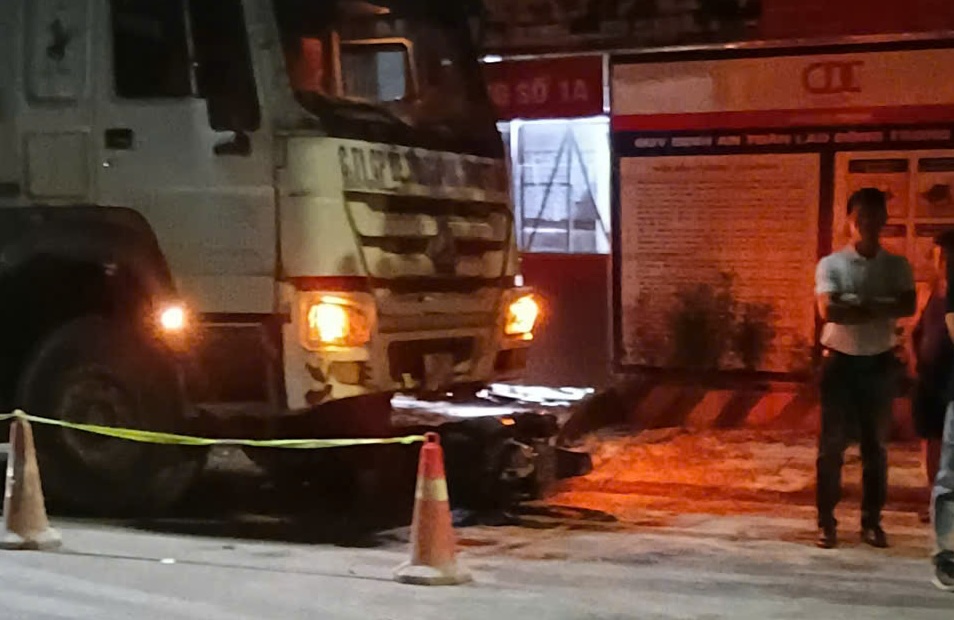 Scene of the traffic collision. Photo: Hue City Traffic Police Department