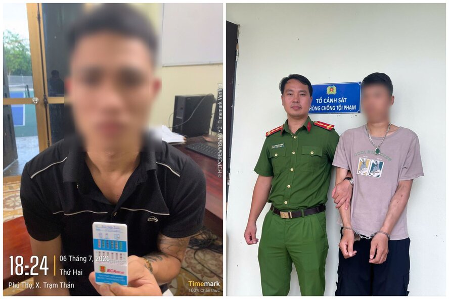 Tram Than Commune Police have clarified the subjects illegally possessing and trading drugs. Photo: Phu Tho Provincial Police