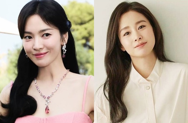 Song Hye Kyo and Kim Tae Hee. Photo: Lotte