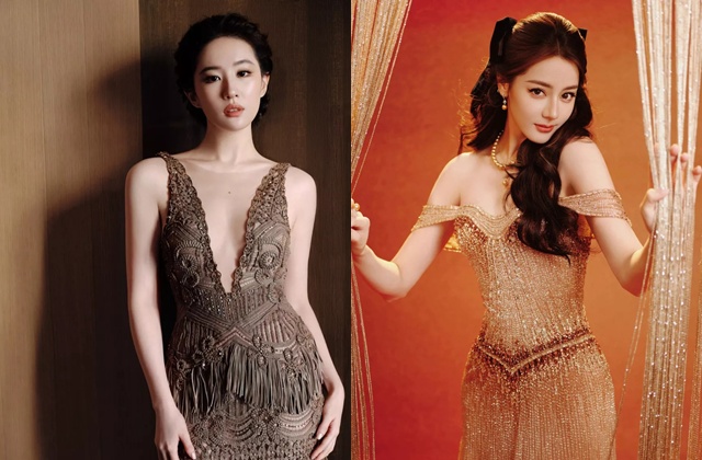 Liu Yifei and Dilireba. Xinhua Photo