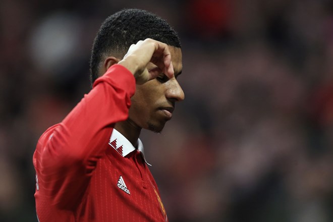 Marcus Rashford needs to fight to regain his position at Man United.  Photo: AFP