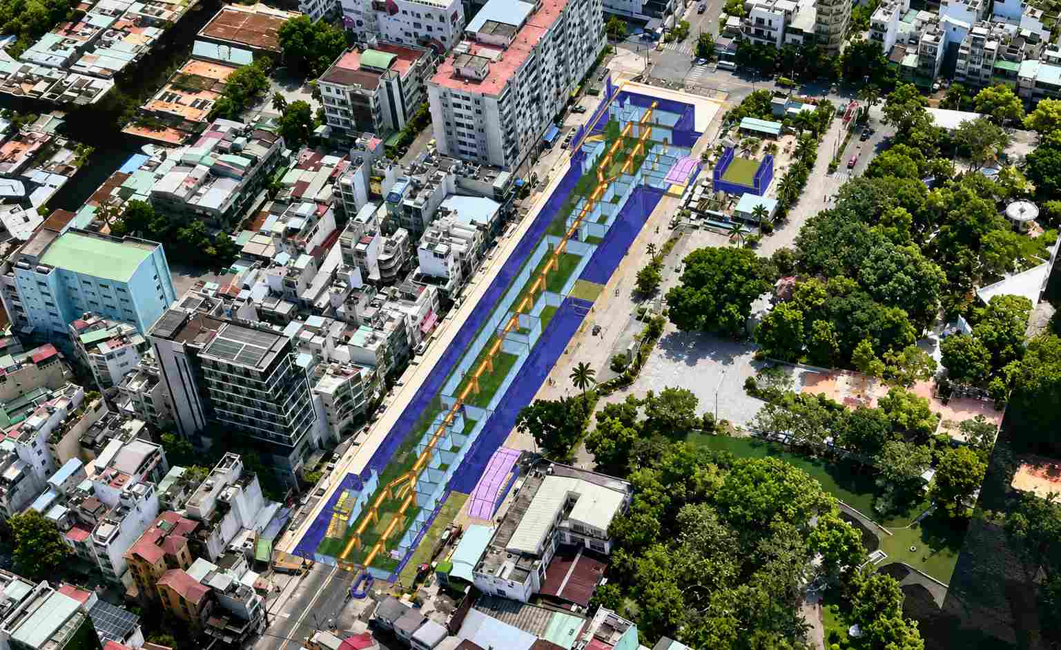 Thiết kế mặt bằng ga ngầm Lê Thị Riêng. Ảnh: MAUR