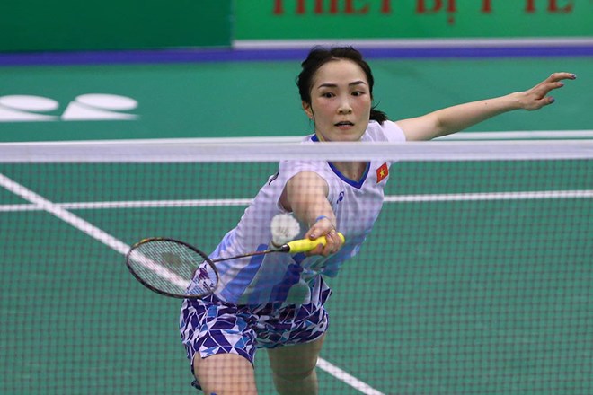 La joueuse de badminton Vu Thi Trang s'est arrêtée en quarts de finale du Masters International Badminton Championships 2026 en Corée du Sud. Photo: An An