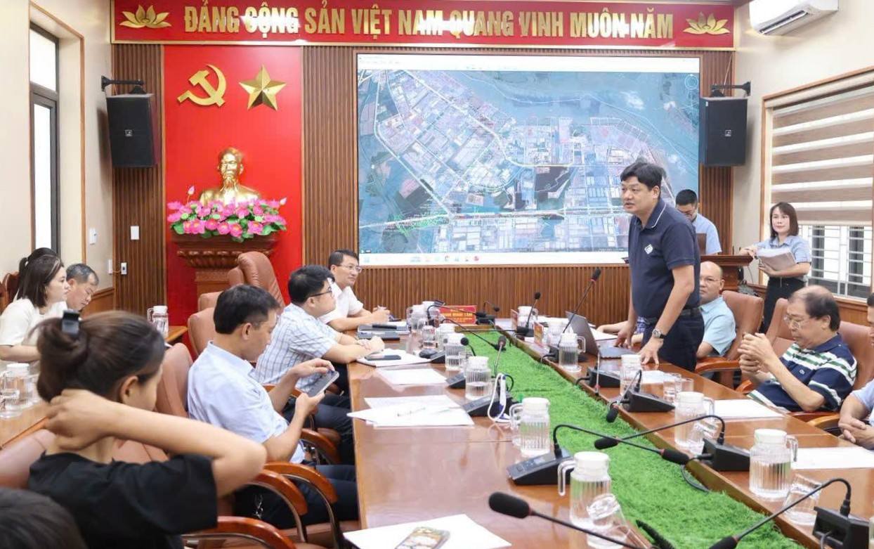 Dong Hai Ward deploys site clearance for the project. Photo: Dong Hai Ward e-Portal, Hai Phong City
