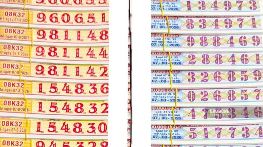 Southern lottery. Photo: Thanh Chan
