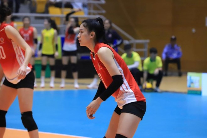 Joueuse de volley-ball Hoàng Thị Kiều Trinh. Photo: Hoàng Huê