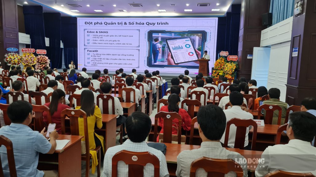 Ca Mau summarizes the 2025-2026 school year and deploys key tasks for the 2026-2027 school year. Photo: Nhat Ho.