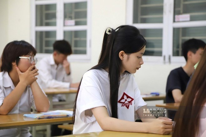 Thí sinh dự thi tốt nghiệp THPT năm 2026. Ảnh: Tường Vân