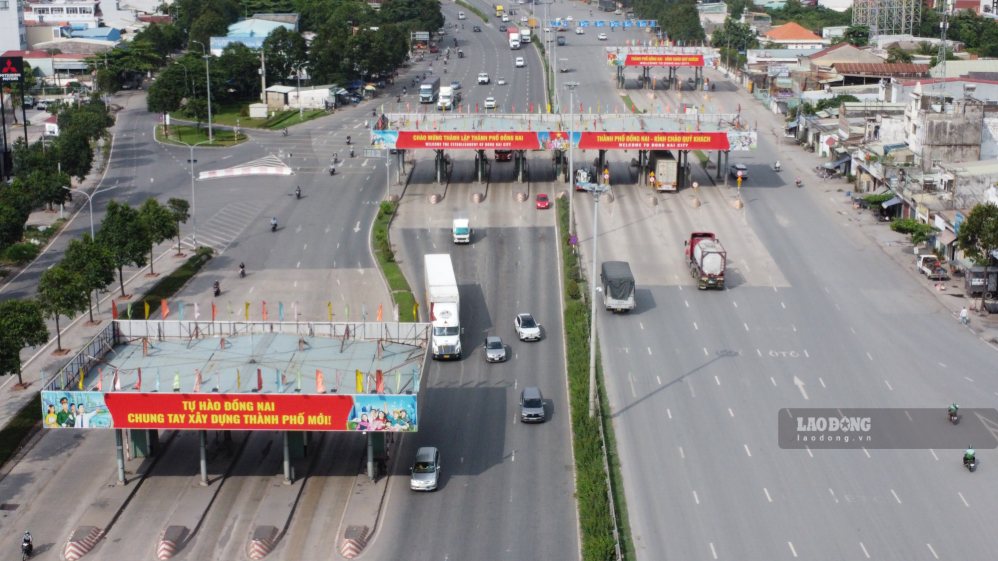 Dong Nai bridge toll station is expected to be dismantled from August 10th. Photo: HAC