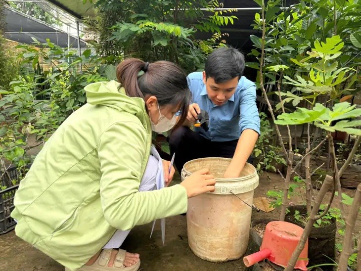 Các địa phương đã tăng cường công tác phòng, chống dịch sốt xuất huyết. Ảnh: Sở Y tế Hà Nội.
