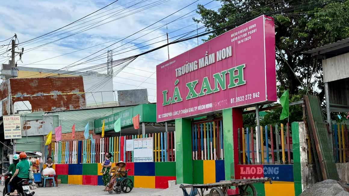 Trường Mầm non Lá Xanh. Ảnh: Đình Trọng