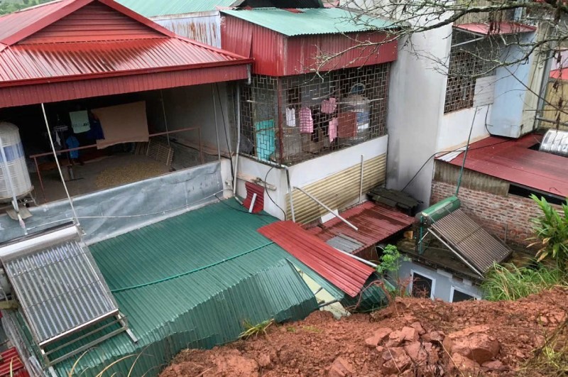 Sạt lở đất tại tỉnh Sơn La. Ảnh: Thuý Hà/Sonla.gov.vn