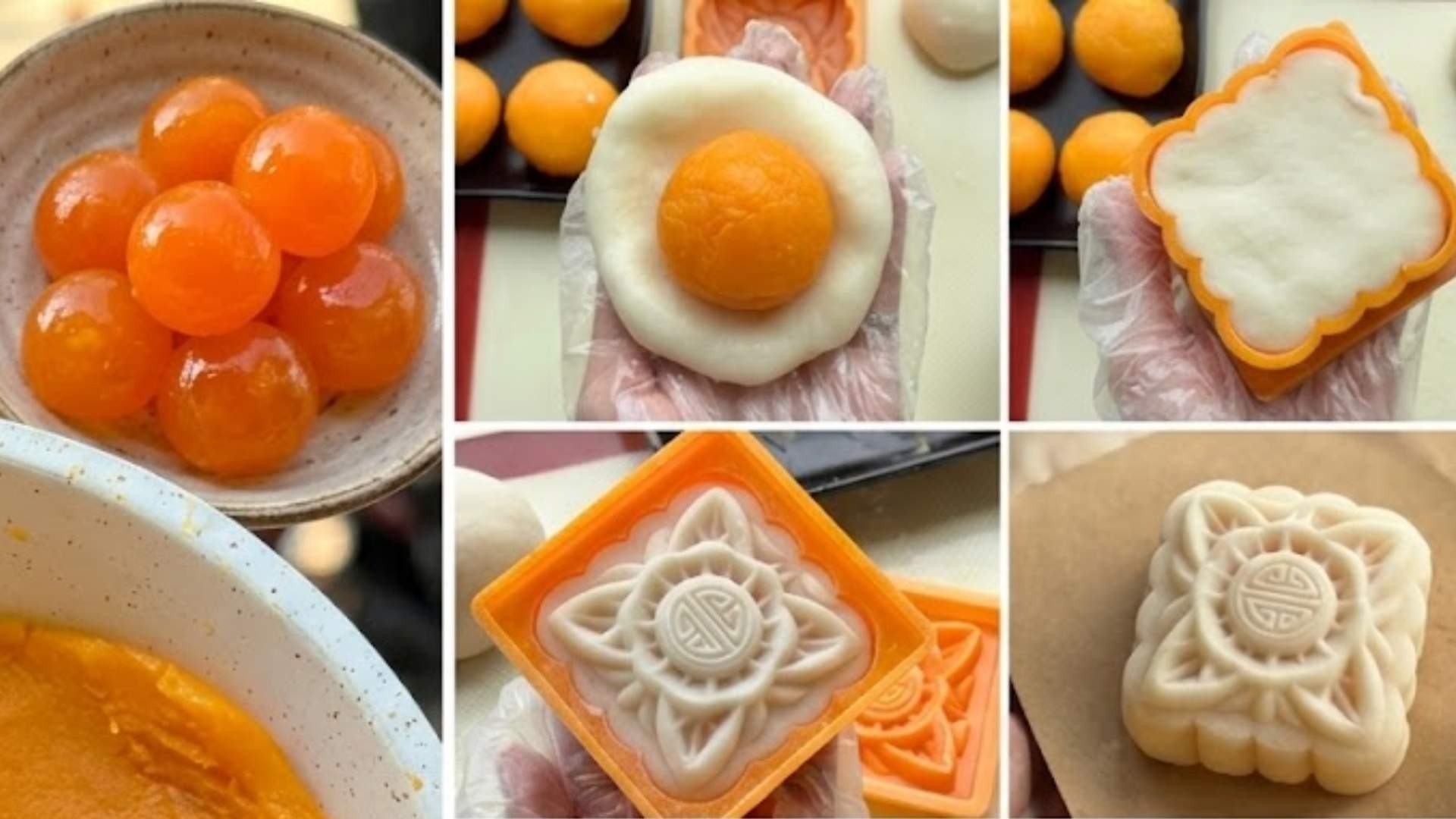 Recipe for making sticky egg salad mooncakes. Photo: AI
