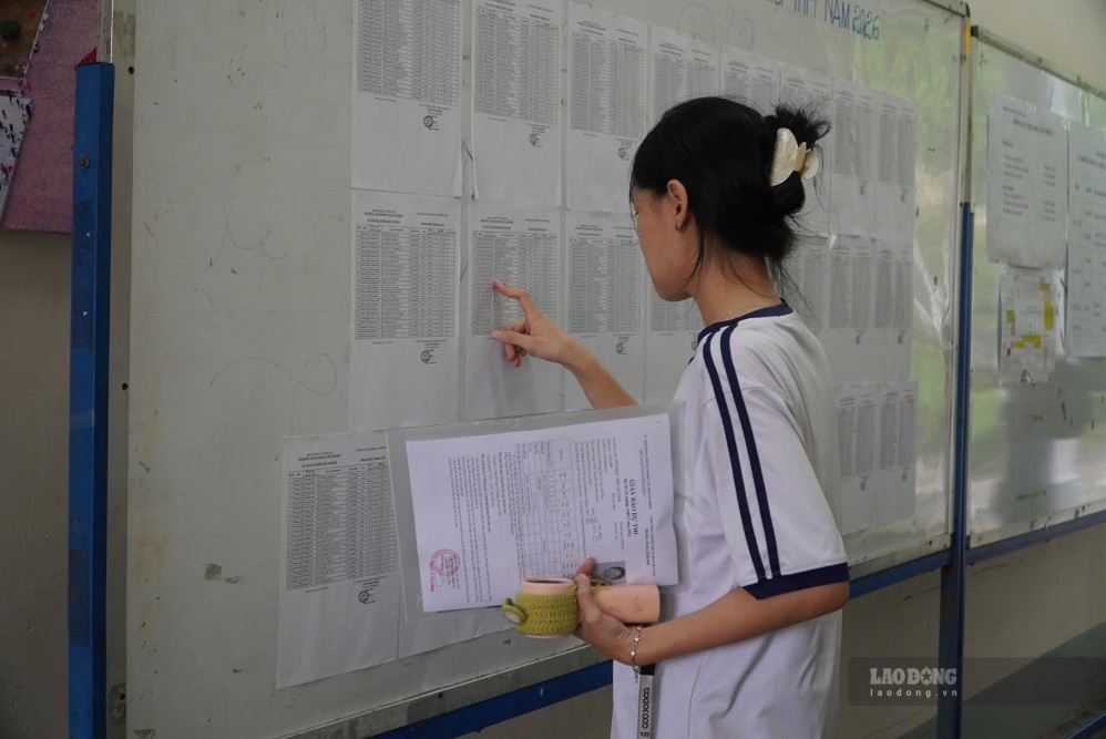 University benchmark scores for 2026 will be announced by schools before 5 pm on the 13th. 8. Photo: Chan Phuc