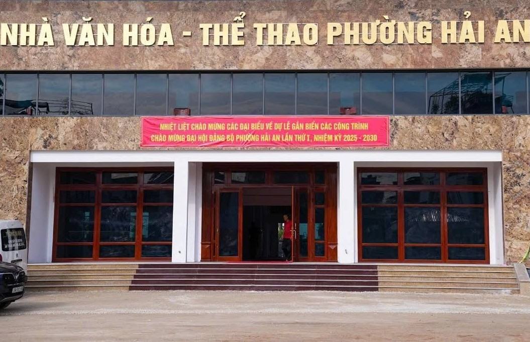 Hai An Ward Culture and Sports House is the auction venue. Photo: Hai An Ward e-Portal