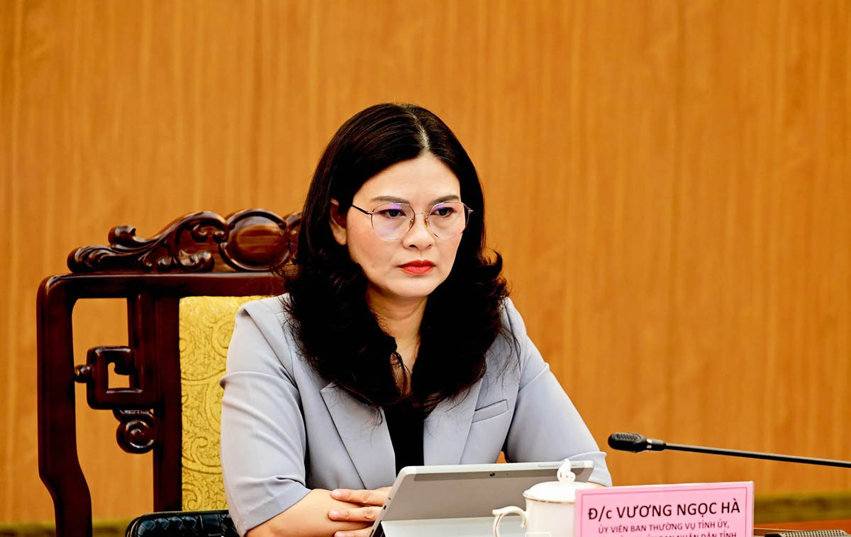 Ms. Vuong Ngoc Ha - Member of the Standing Committee of the Provincial Party Committee, Vice Chairman of Tuyen Quang Provincial People's Committee. Photo: Tuyen Quang Provincial Electronic Information Portal.