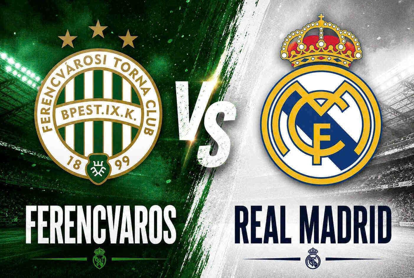 Lien pour regarder le football en direct Ferencvaros vs Real Madrid.  Graphisme : Van An