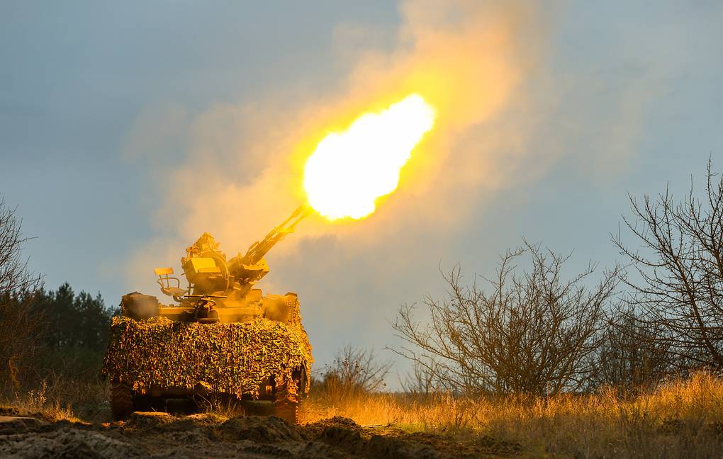 Russian soldiers on duty on the battlefield. Photo: TASS