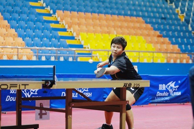 Table tennis player Mai Hoang My Trang will focus on competing to achieve high results at the X-2026 National Sports Games. Photo: Nam Hai