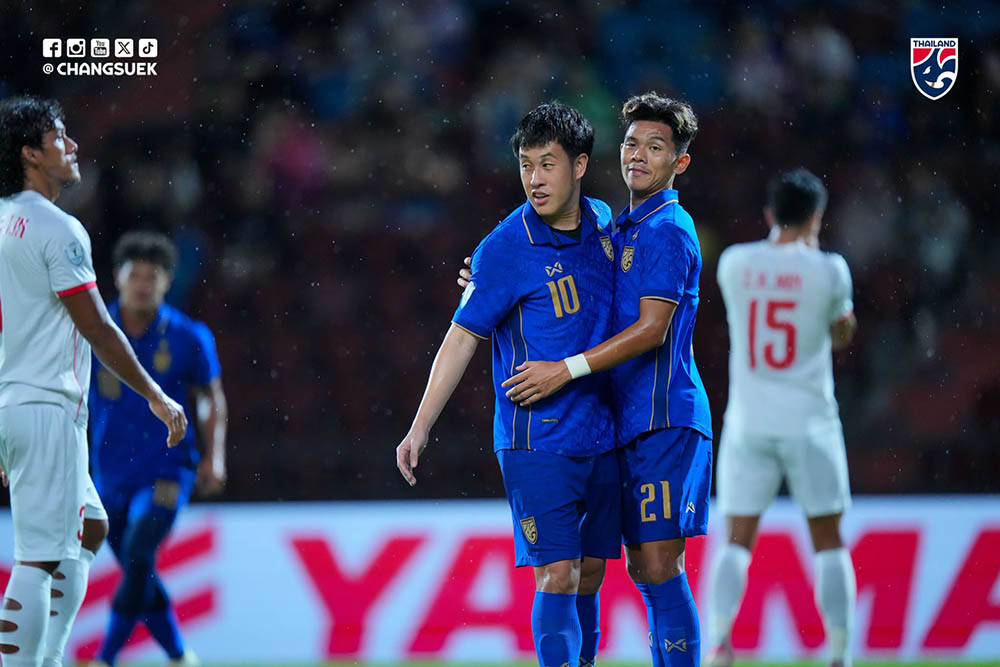 La selección tailandesa llega a las semifinales de la Copa ASEAN 2026 con el primer puesto del Grupo B. Foto: FAT