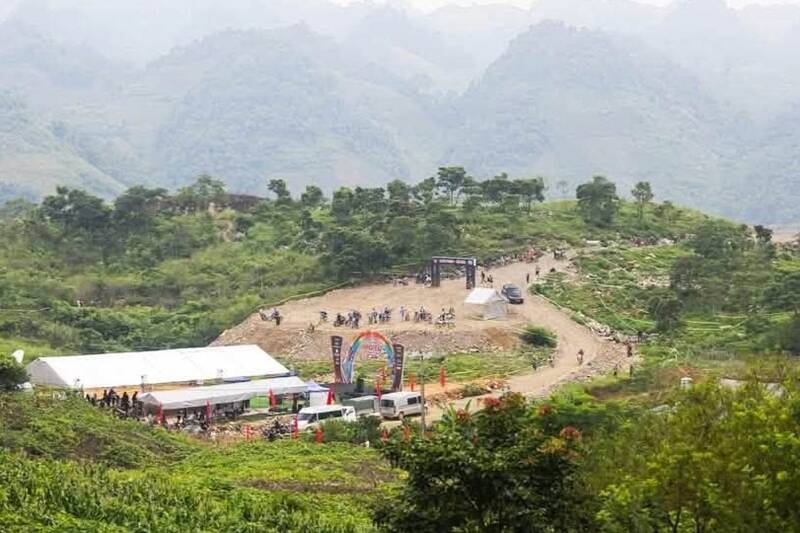 The Vietnam Off-road Motorcycle Race - VTV Cup 2026 is held in Van Son ward, Son La province. Photo: According to Van Son ward